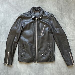 All Saints Leather Jacket Size S